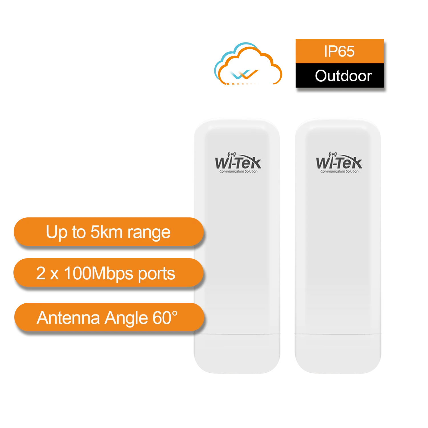 Wi-Tek 5KM Wireless Bridge Kit