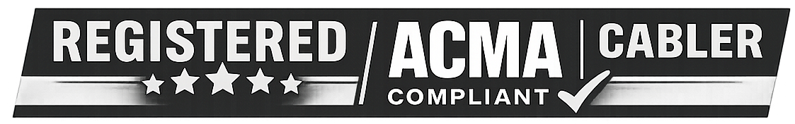 Registered ACMA Compliant Cabler for licensed data and security wiring